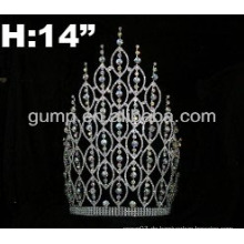 Kundenspezifische Rhinestone-Tiara-Krone